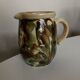 Glazed earthenware jug mixed clays Provence 1960