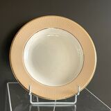 6 deep plates from L'Amandinoise model "Chamois" beige in very good condition.