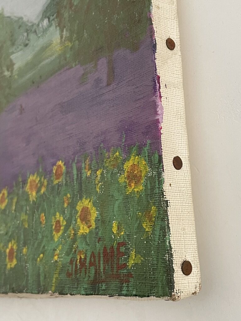 Peeinture on canvas "Provence"