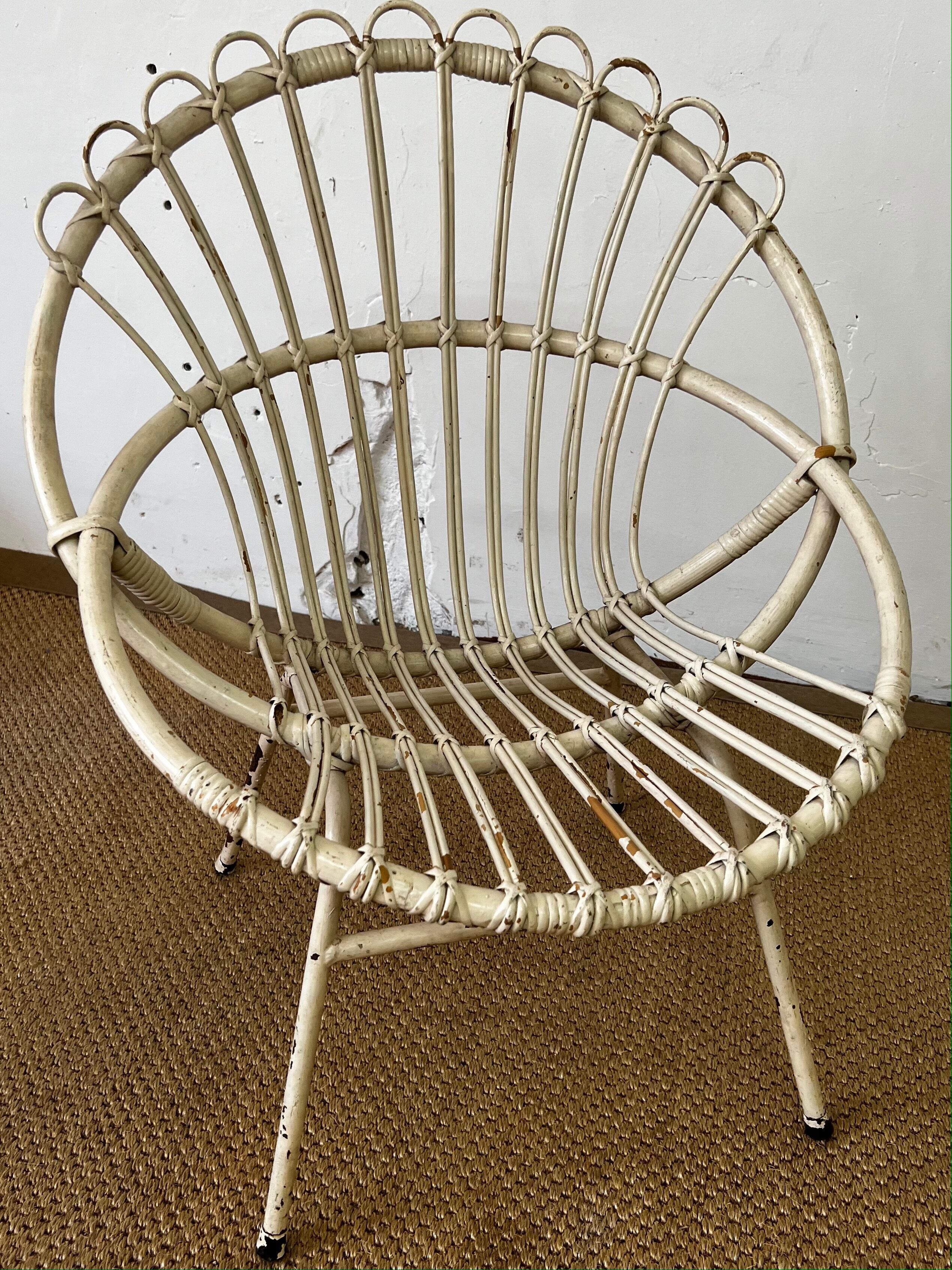 Rattan armchair child