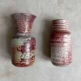 Set of 2 vintage ceramic vases