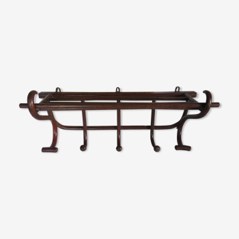 Wall coat rack/cloakroom in arched wood