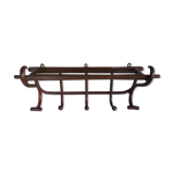 Wall coat rack/cloakroom in arched wood