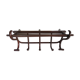 Wall coat rack/cloakroom in arched wood