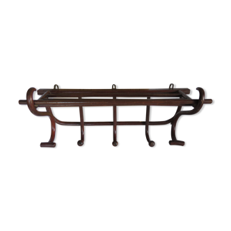 Wall coat rack/cloakroom in arched wood