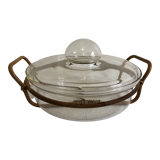 Bodum Denmark 70's dish - rattan handles