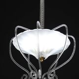 Art Decò Barovier e Toso "Fountain" Murano Glass Chandelier, 1950