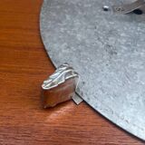 Pair of chiseled glass suspension ceiling lights