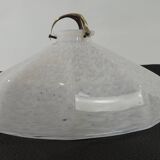 suspension with marbled opaline lampshade/vintage