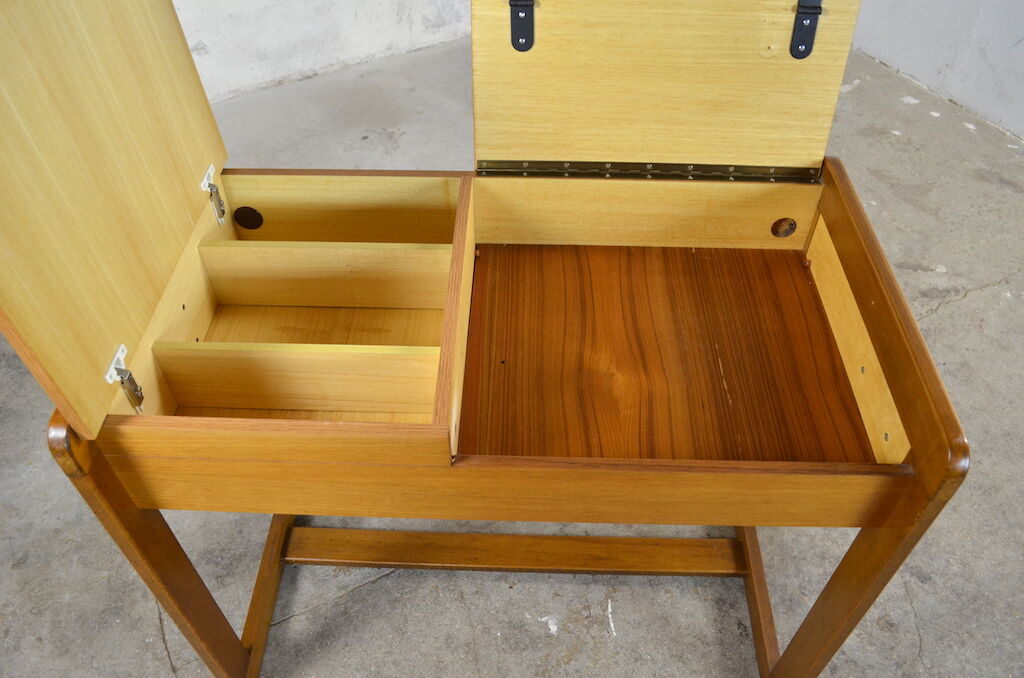 Vintage yann blond wooden desk 1960 / 1970