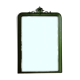Large Haussmannian mirror of green patinated fireplace tops of nineteenth period 106x154cm