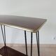 Vintage Formica and wrought iron rolling dessert trolley/side table.