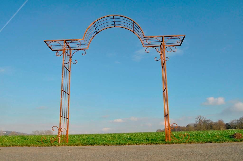 Wrought iron garden arch