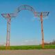 Wrought iron garden arch