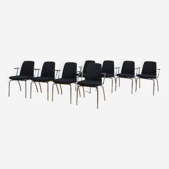 Danish Conference Armchairs, Cube Design, 2010s,  Set of 8