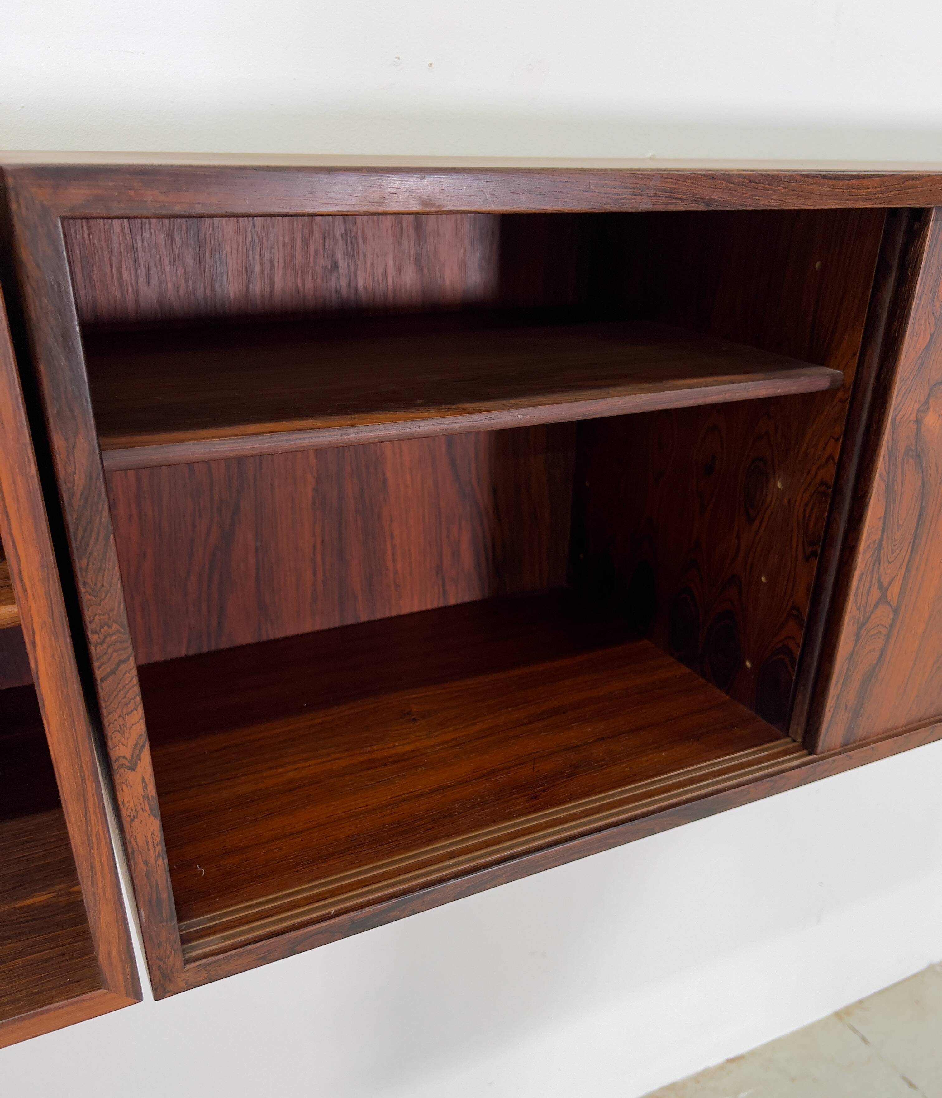 Danish Kai Kristiansen Rosewood Wall Units By Feldballes, 1960s.