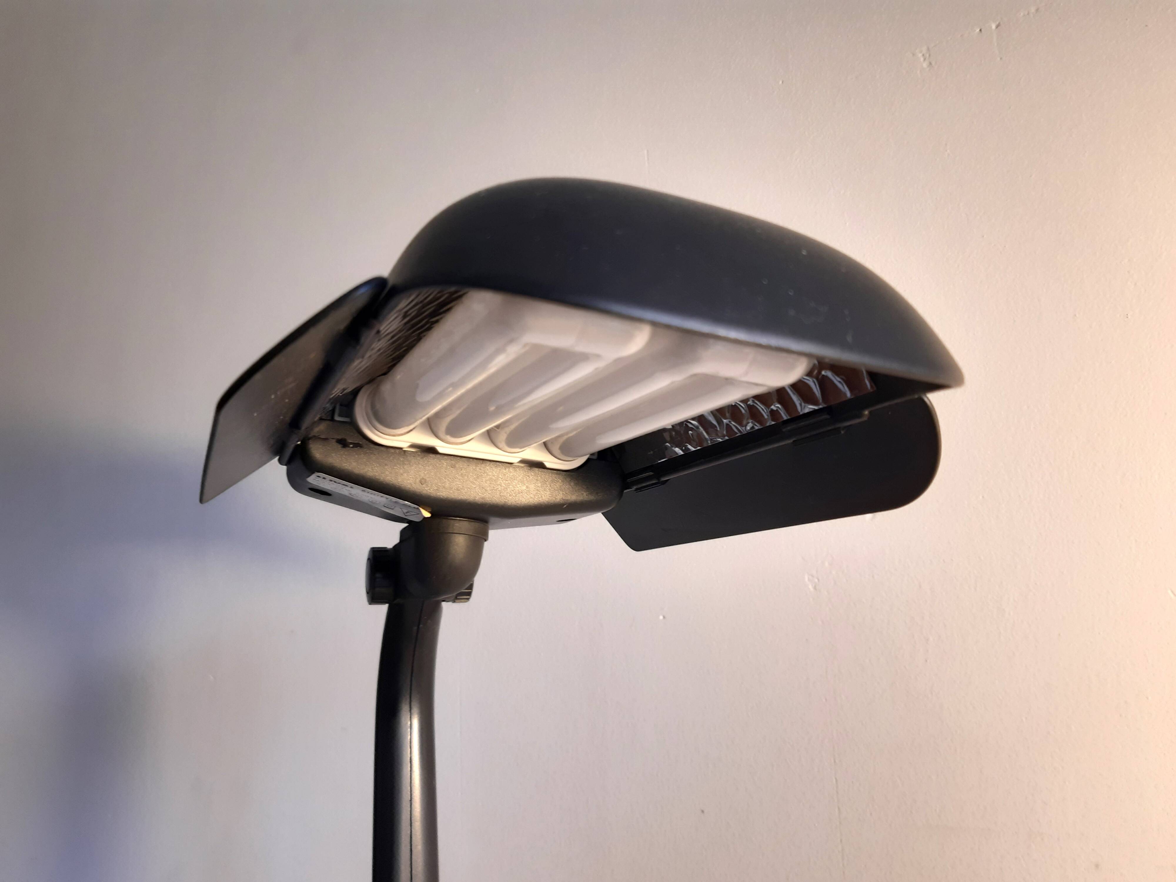 Vintage industrial black LIVAL desk lamp