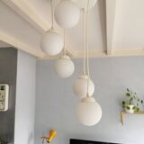 Suspension of vintage bulbs, 80s