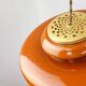 Mid-century italian brass and glass pendant lamp