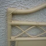 Wicker and bamboo headboard