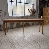 Oak and pine farmhouse console table