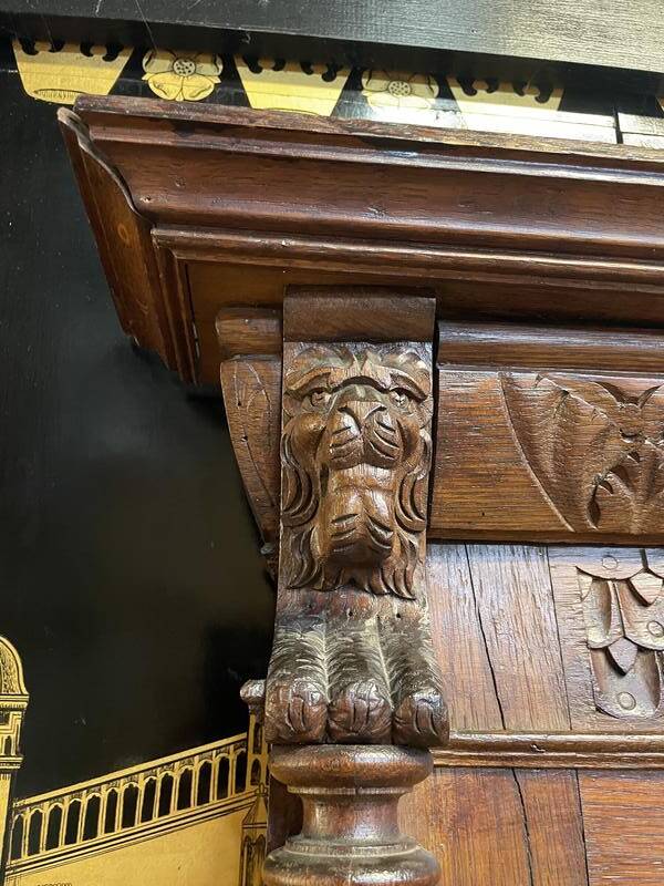 Renaissance style mirror - Haute époque in oak