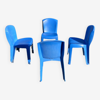 4 chaises jardin plastique « Évolutif »