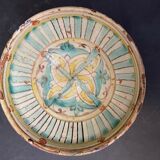 Plat Mokhfia Fès Maroc XVIIIe faïence polychrome 21,7 cm