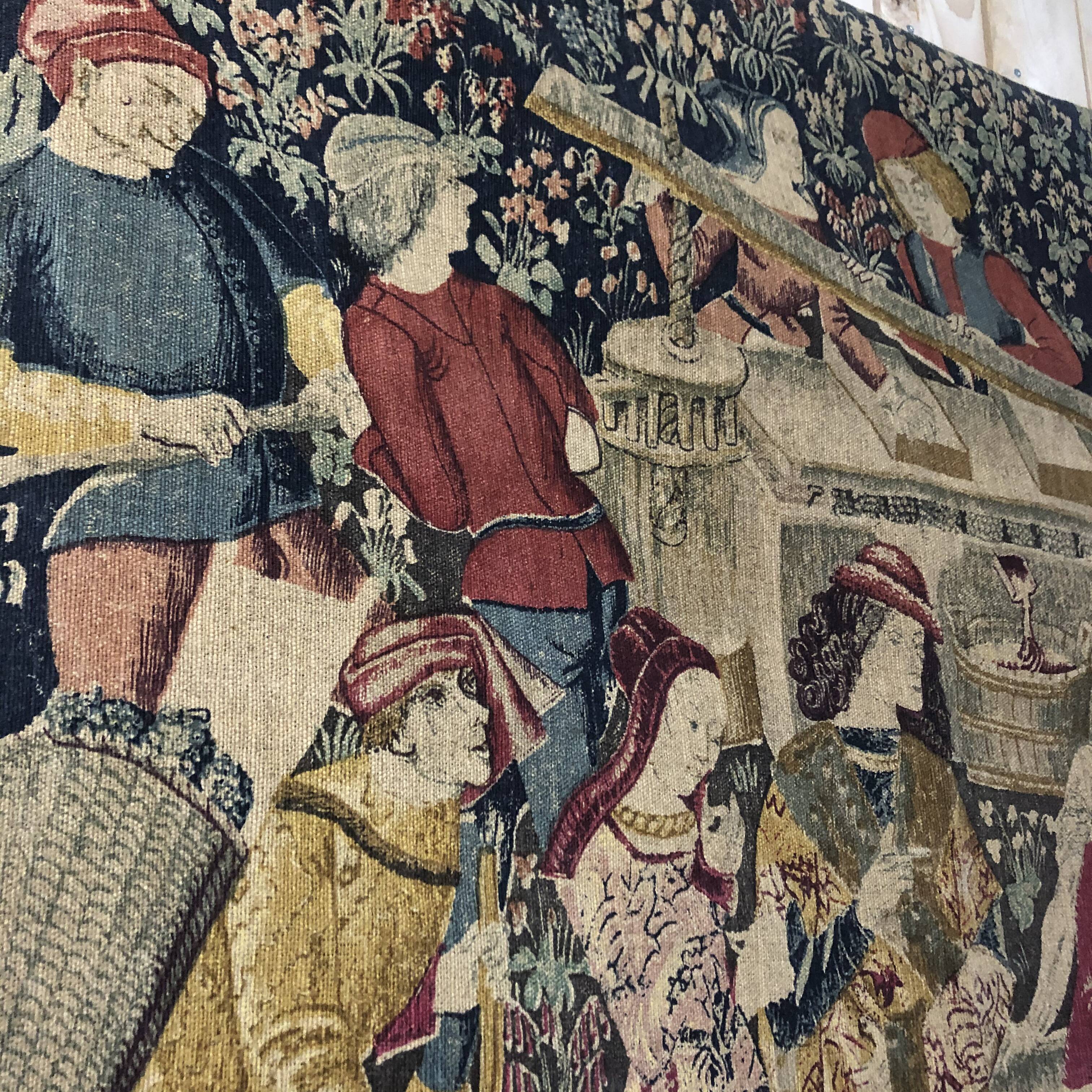 Wall hanging tapestry "Les Vendanges"