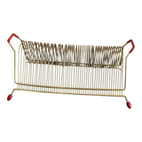 Gold metal vinyl door