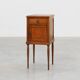 Art Deco nightstand in oak with turned legs, France 1920