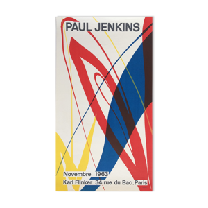 Affiche Paul Jenkins Galerie Karl