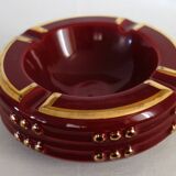 Vintage earthenware ashtray 40/50 Blanche Letalle