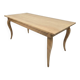 Louis XV style farmhouse table in solid oak, 170×80cm