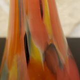 Blown glass soliflore with vibrant colors