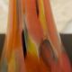 Blown glass soliflore with vibrant colors