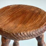 Vintage tripod wood stool