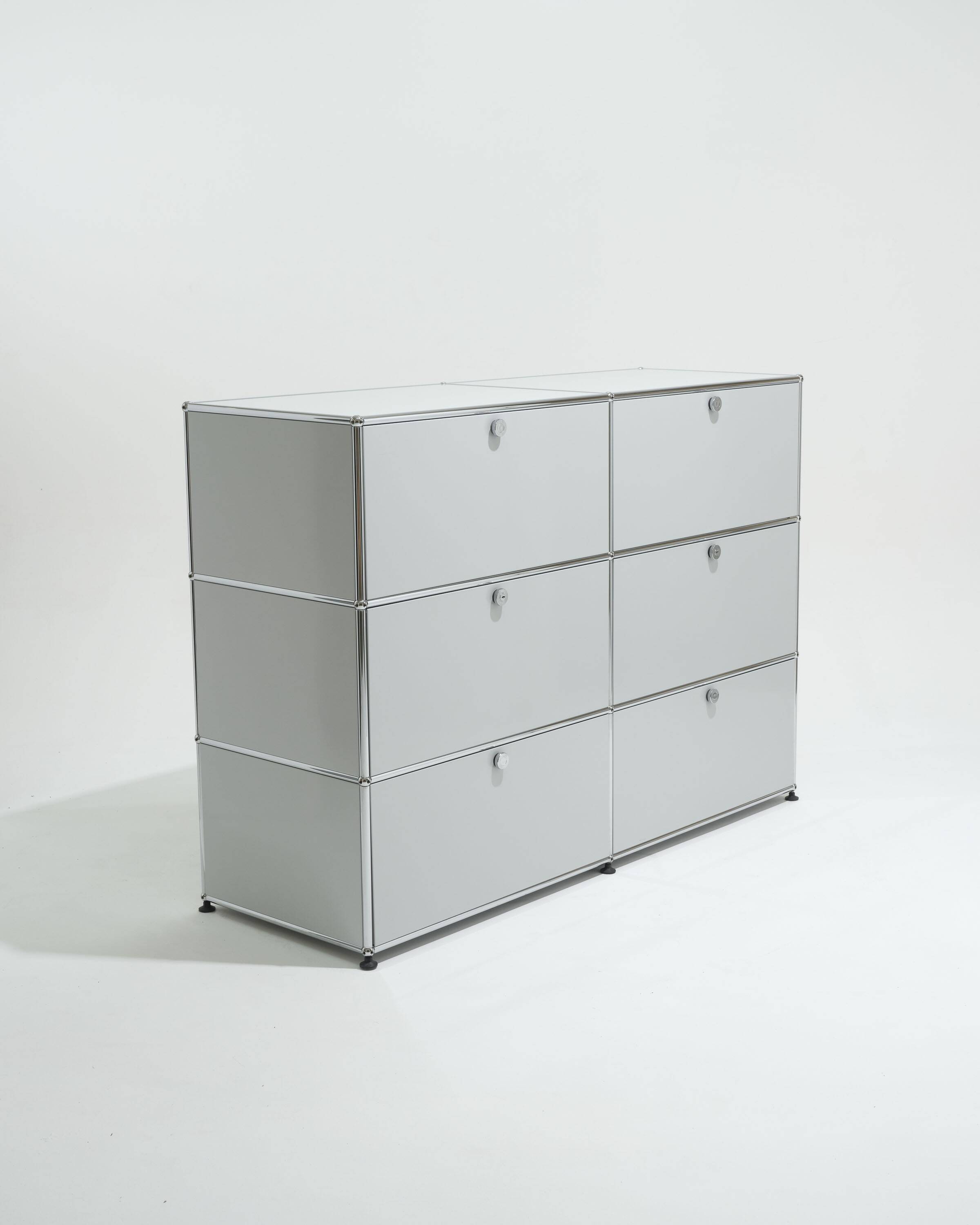 USM Haller 6-section metal storage unit, 2000s