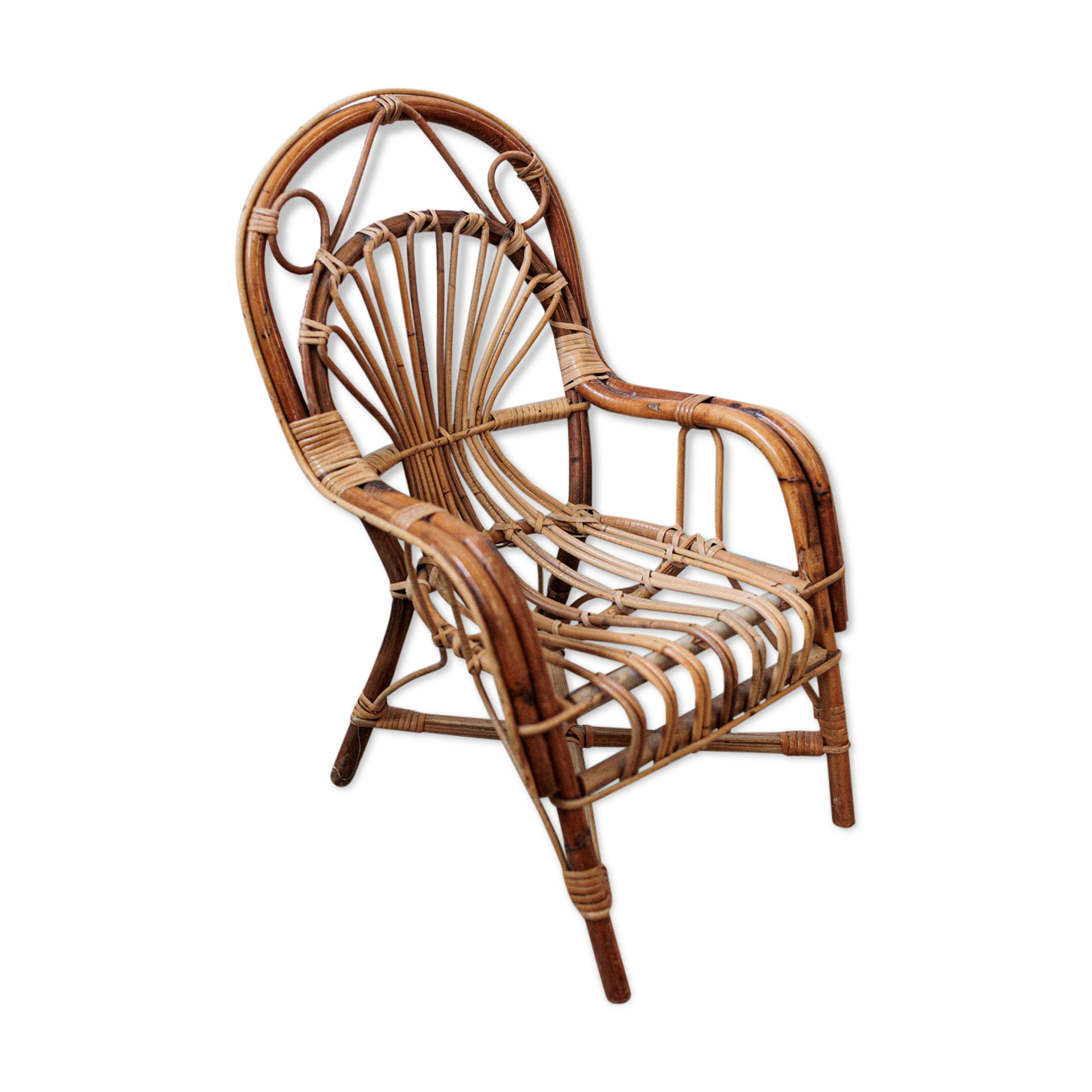 Children's rattan chair