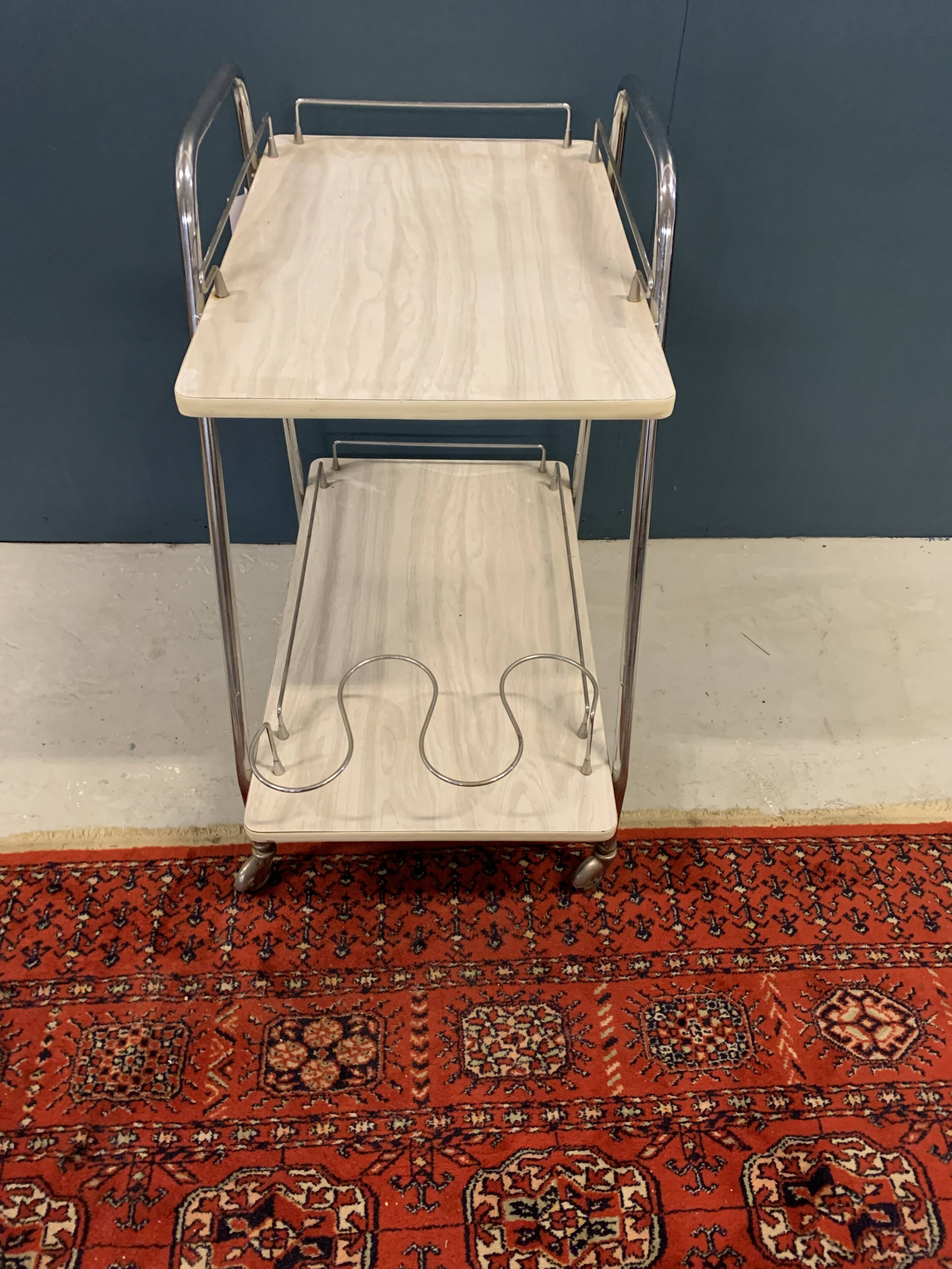 Vintage serving trolley