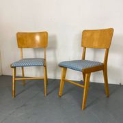 Chaises de salle à manger en hêtre modernistes du milieu du siècle, années 1950, lot de 2