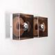 pair of 2 plexiglass wall lights, Disco model, by Jocelyne Trocmé, design 1970.