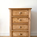English chest of drawers in pine