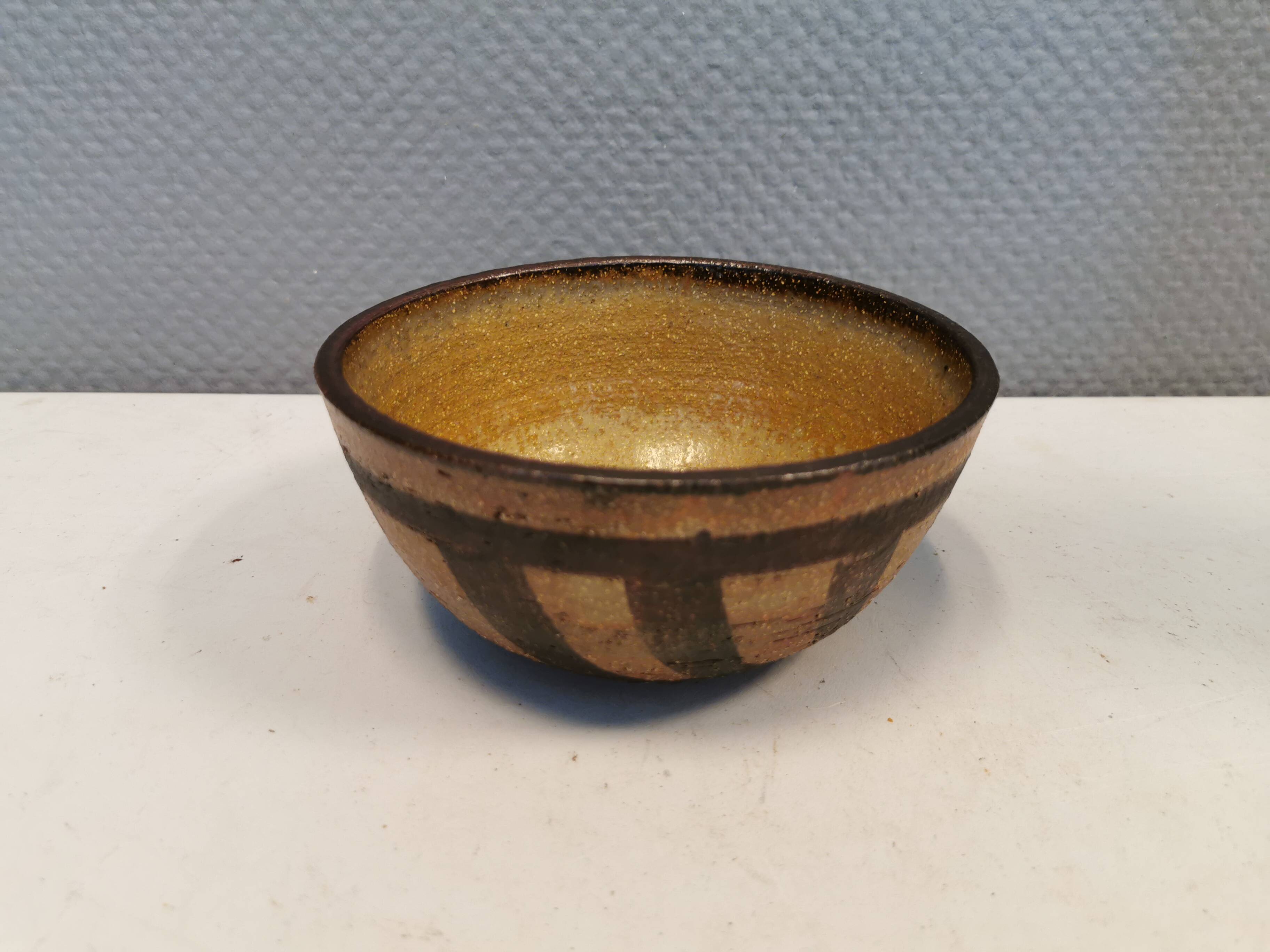 Ceramic bowl designed by Noomi Backhausen for Søholm Denmark in the 1960s.