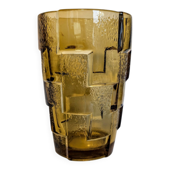 Art Deco Amber Vase