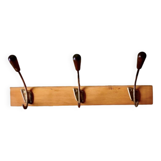 Vintage wall coat rack - 3 hooks