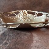 Metal basket with vine decor