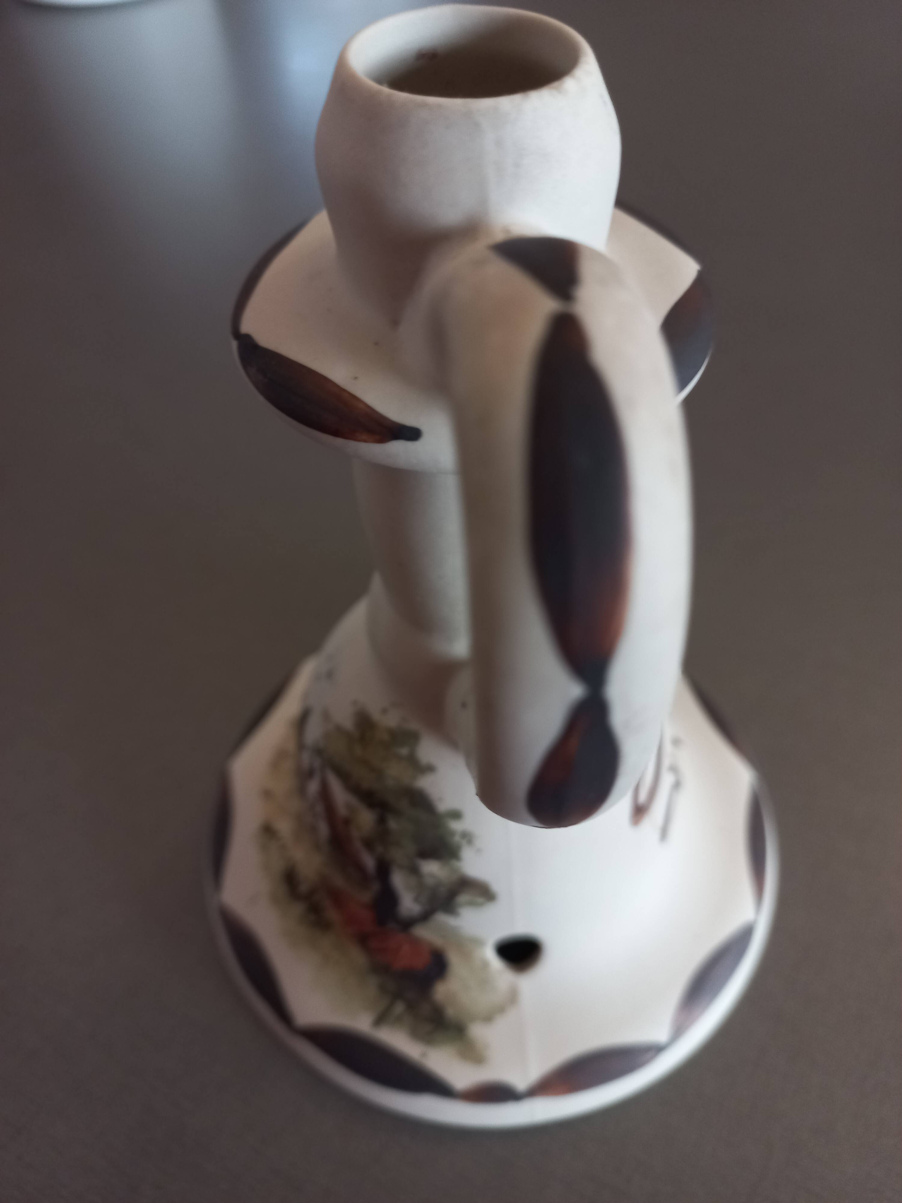 Candle holder signed Cazalas