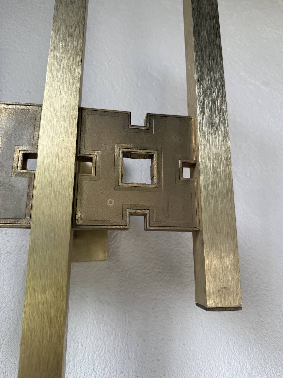 Pair of Regency brass wall lights in Italy
