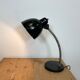 Lampe de table industrielle noire, années 1950